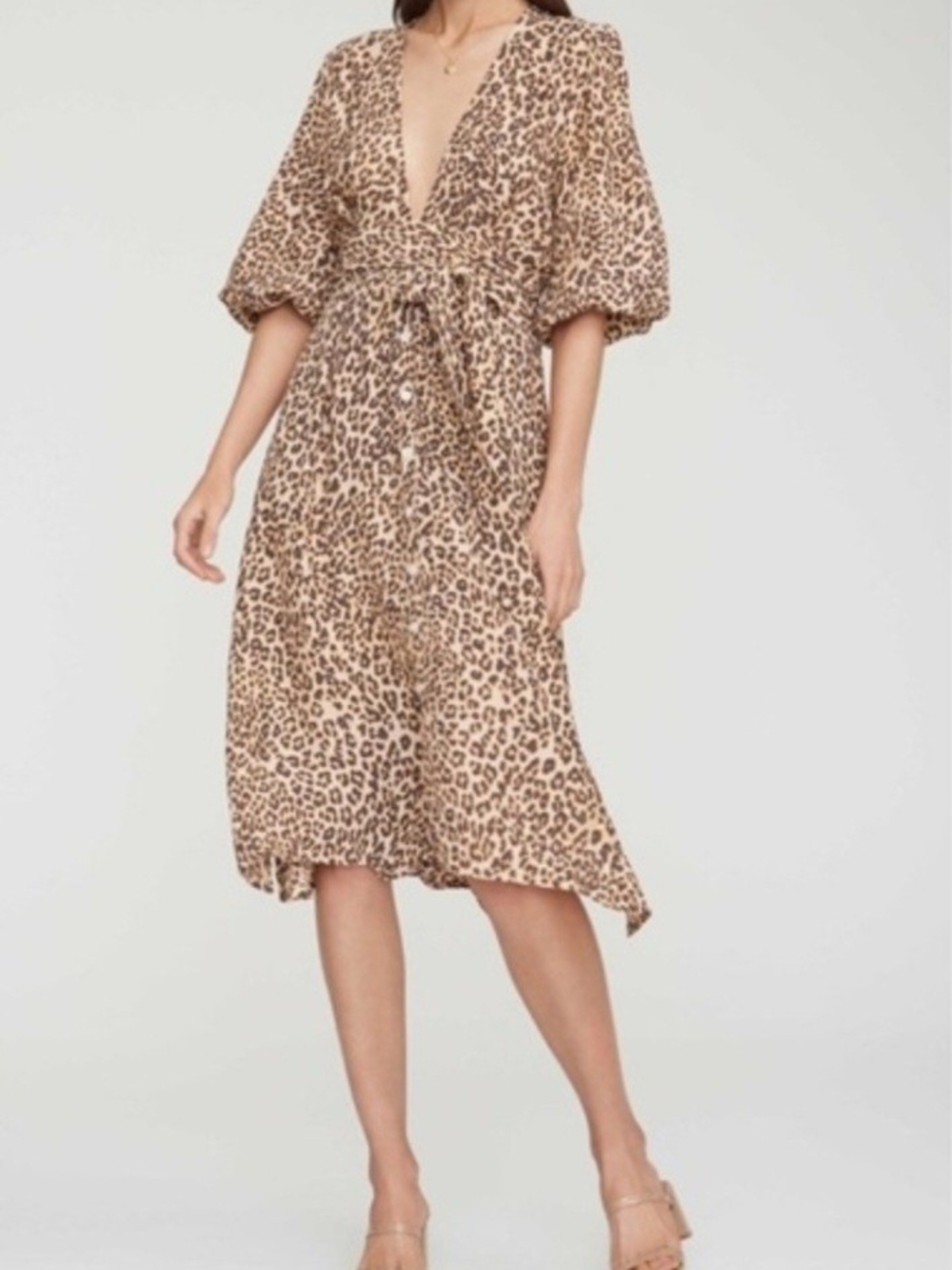 Faithfull the Brand Chloe Midi Dress, Mila Animal Print